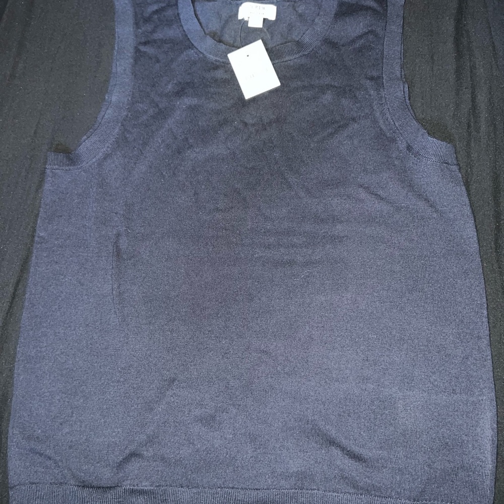 J. Crew Dark Blue Knit Top